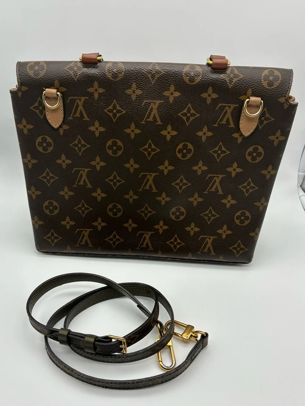 Louis Vuitton Marignan Monogram brown bag with LV strap, COA and dust bag